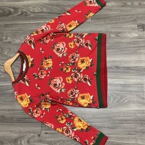 Flowers and bees sweater forever 21 crewneck